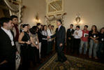 Jovens recebidos na Sala dos Embaixadores do Palcio de Belm