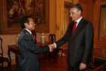 Speaker of the National Parliament of East Timor in the Palace of Belem