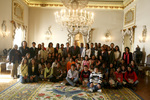 President received 50 students from both countries