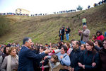 President welcomed by the people of the county