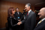 Cristina Kirchner com Cavaco Silva