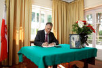Signing the Book of Condolences