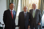 Três Chefes de Estado reunidos em Génova