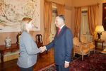 Federica Mogherini recebida pelo Presidente