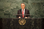 Addressing the UN General Meeting