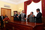 President receives the gold key to the city of Tarouca